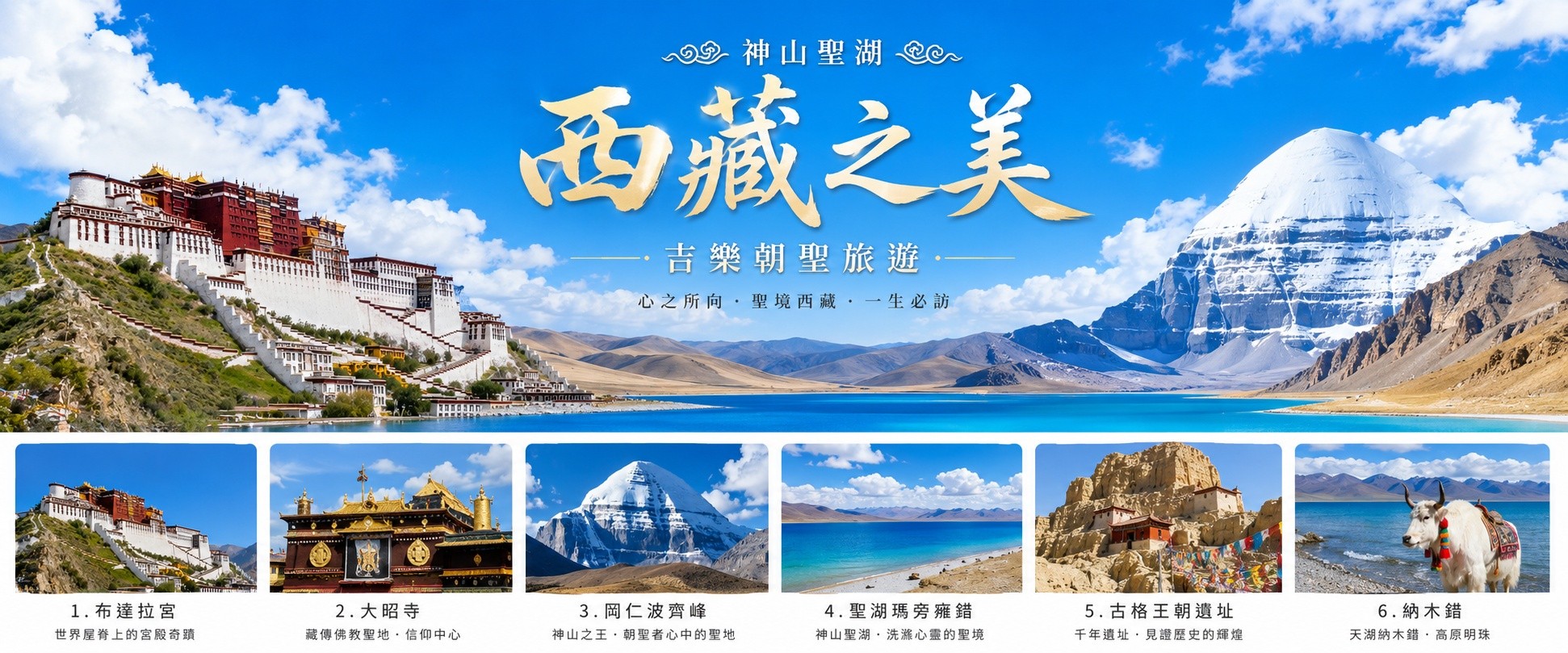 西藏神山聖湖